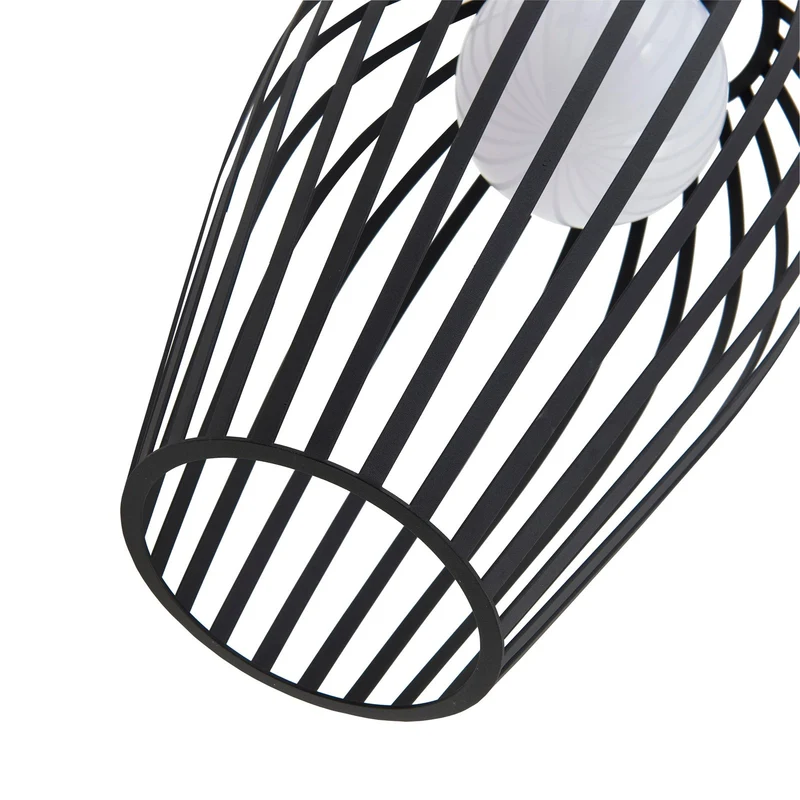 B-Ware Lucande Außenpendelleuchte Marrin Hängeleuchte schwarz Metall Ø31cm SIEHE TEXT