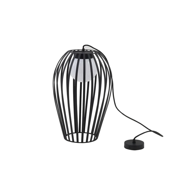 B-Ware Lucande Außenpendelleuchte Marrin Hängeleuchte schwarz Metall Ø31cm SIEHE TEXT