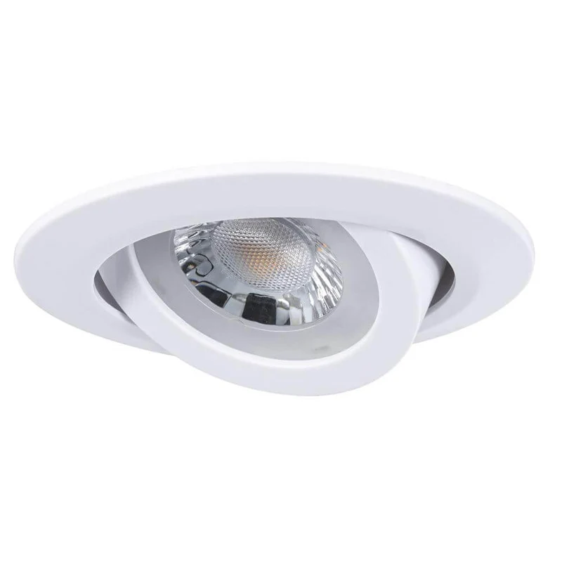 LED Einbauleuchten 3er-Set schwenkbar Rund 8,2cm Weiß-Matt
