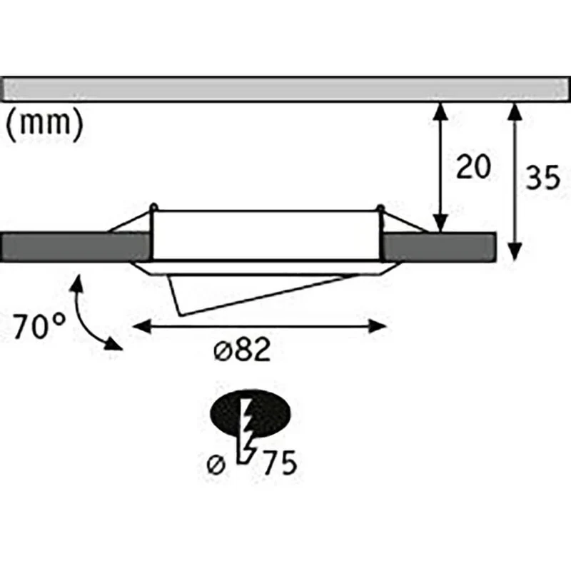 LED Einbauleuchten 3er-Set schwenkbar Rund 8,2cm Weiß-Matt