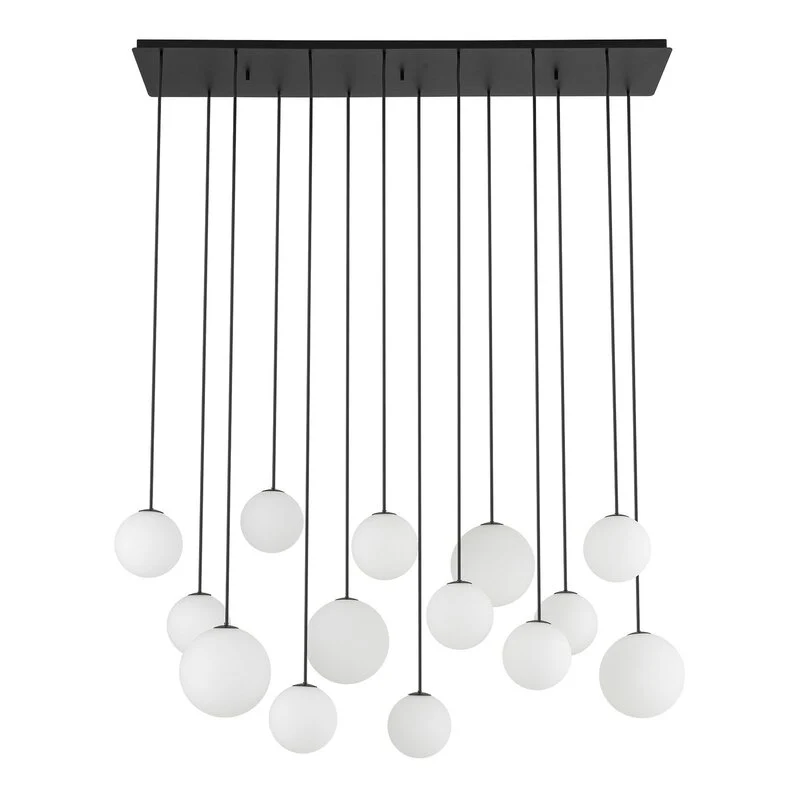 B-Ware NowodvorskiLighting Hängelampe Pendelleuchte SNOWBALL Opalglas 100x34 cm