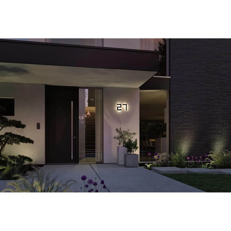Solar LED Hausnummernleuchte Nummer 0
