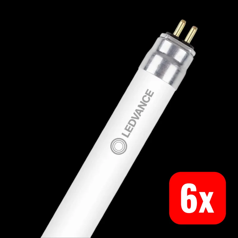 6x B-Ware LEDVANCE LED-Röhre Leuchtstofflampe Röhre T5 G5 Neutralweiß Weiß 563 mm 6 STÜCK