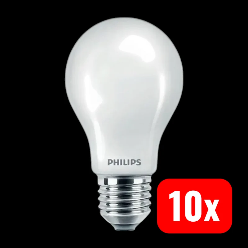 10x B-Ware Philips Lampe Leuchtmittel Glühbirne Pear A60 E27 Warmweiß 11,2 W 10 STÜCK