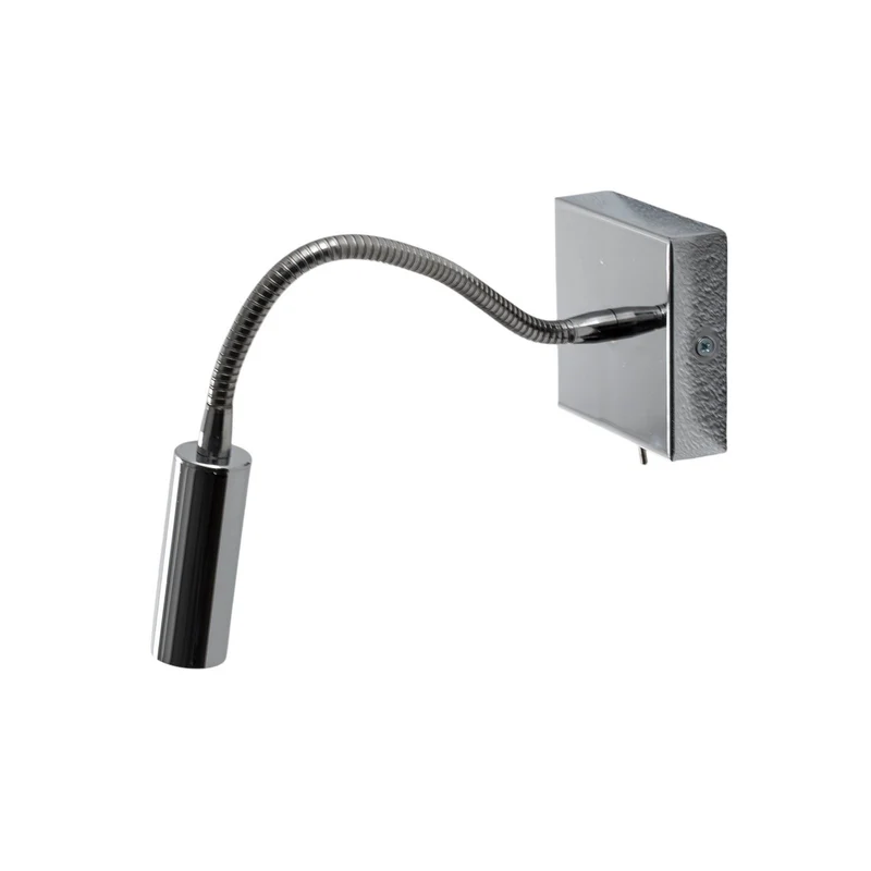 B-Ware Argon Wandlampe Leuchte Ojos Leselampe chrom höhenverstellbar G9 33 cm