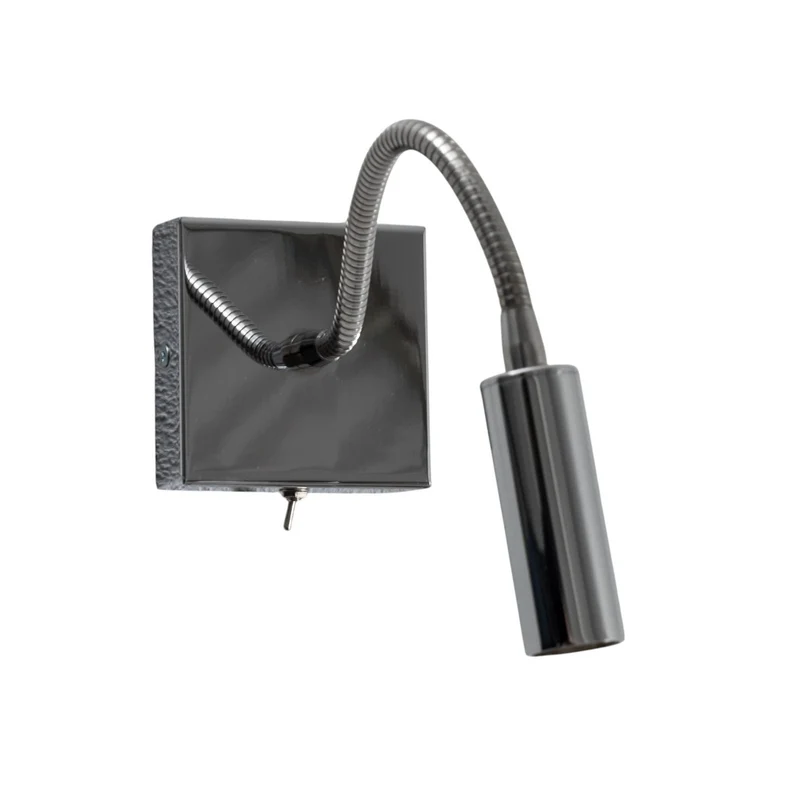 B-Ware Argon Wandlampe Leuchte Ojos Leselampe chrom höhenverstellbar G9 33 cm