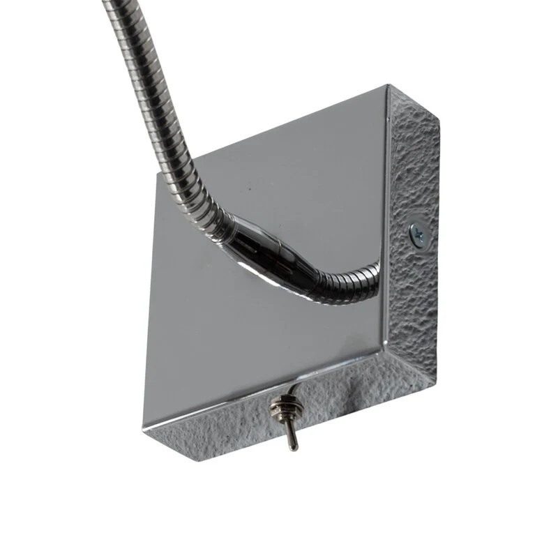 B-Ware Argon Wandlampe Leuchte Ojos Leselampe chrom höhenverstellbar G9 33 cm