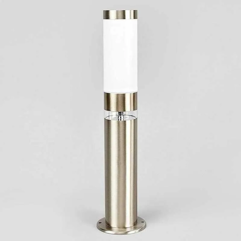 B-Ware Lindby Sockelleuchte Außenleuchte Binka Gartenlampe E27 LED Edelstahl 50 cm IP44