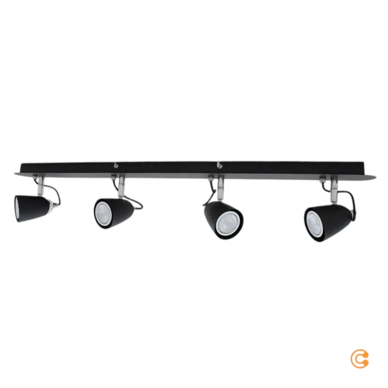 B-Ware Lindby Deckenstrahler Deckenlampe Strahler Schwarz 4-flammig Wohnbereich