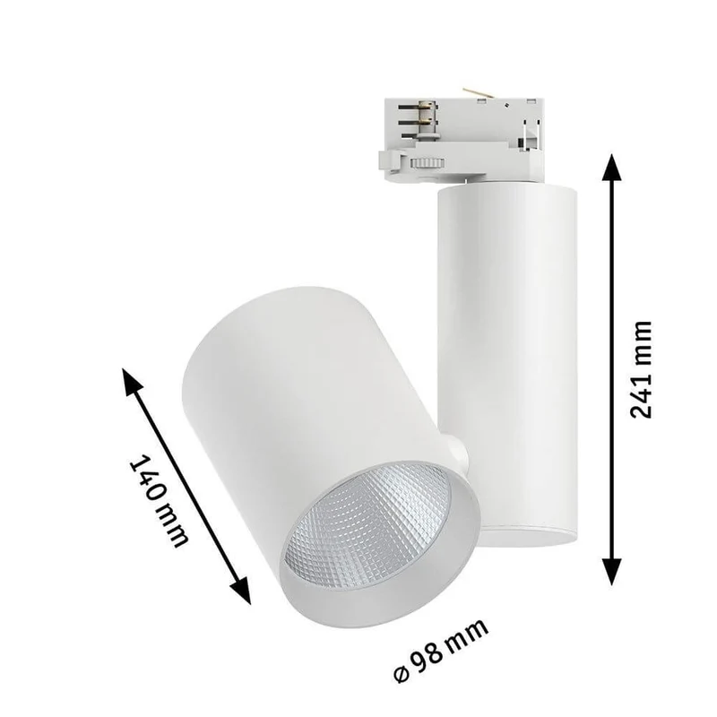 ProRail3 LED Schienenspot Zeuz 9° Weiß Dimmbar