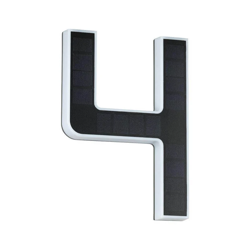 Solar LED Hausnummernleuchte Nummer 4