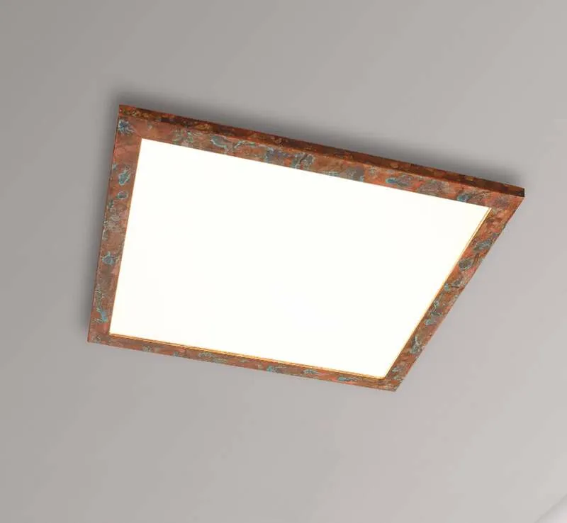 B-Ware Quitani Deckenleuchte Deckenlampe LED Panel Aurinor Kupfer Beleuchtung 68 cm122