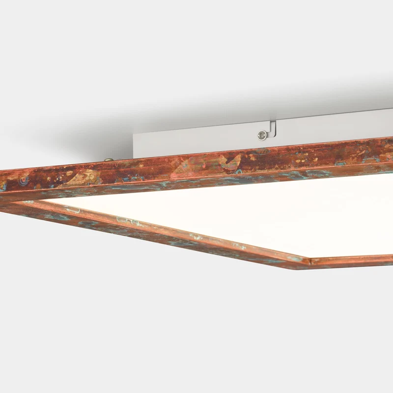 B-Ware Quitani Deckenleuchte Deckenlampe LED Panel Aurinor Kupfer Beleuchtung 68 cm122