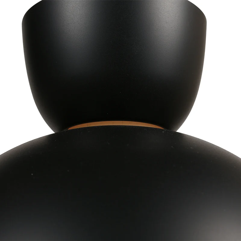B-Ware Hängeleuchte Pendelleuchte Skandina Lampe E27 LED schwarz Metall Ø 35,5 cm