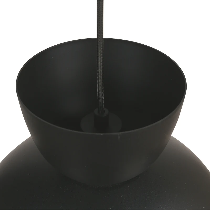 B-Ware Hängeleuchte Pendelleuchte Skandina Lampe E27 LED schwarz Metall Ø 35,5 cm