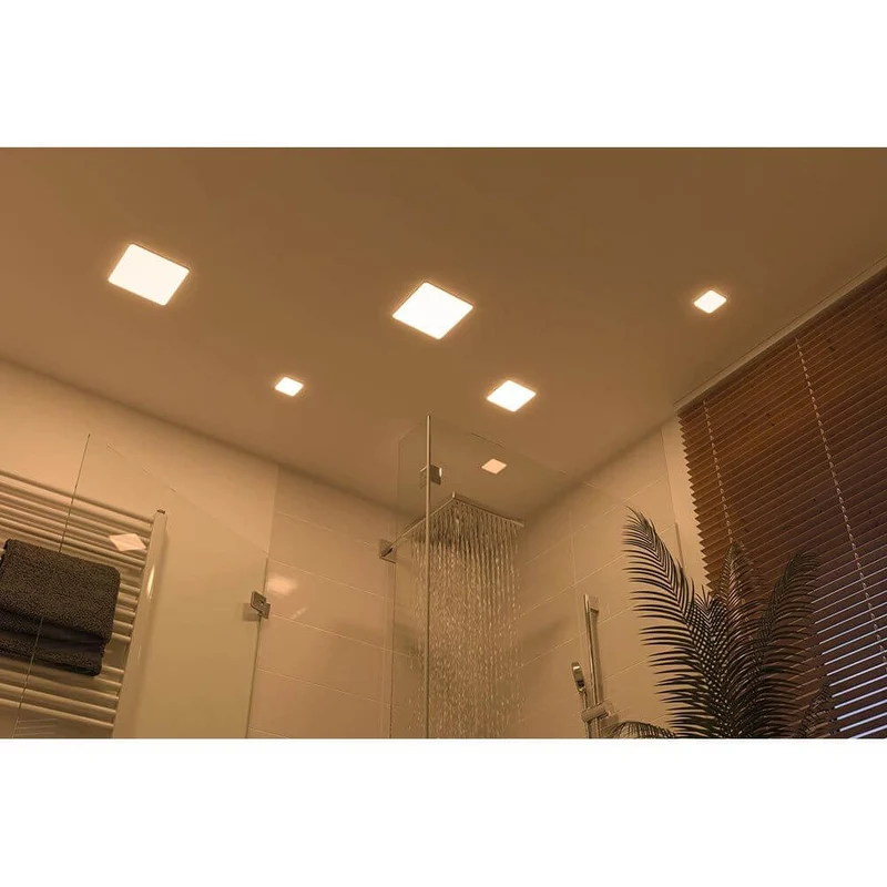 VariFit LED Decken Einbaupanel Veluna Eckig Satiniert