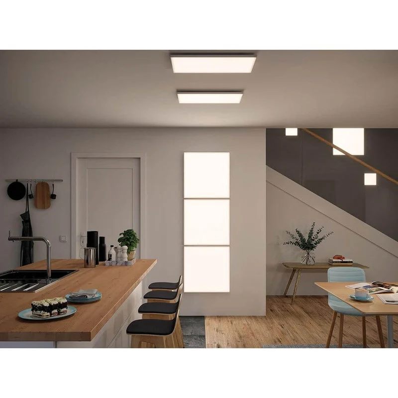 LED Panel Velora Eckig Quadratisch Weiß-Matt mit 3 Stufen-Dimmer