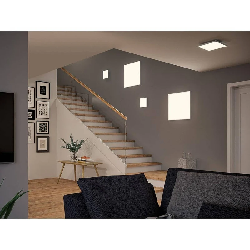 LED Panel Decken- & Wandleuchte Velora Eckig Weiß-Matt