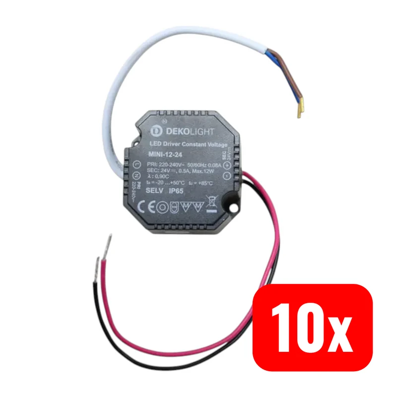 10x B-Ware Deko Light OCTO CV Mini 24V/12W LED-Treiber Konstantspannung Netzgerät 10 STÜCK