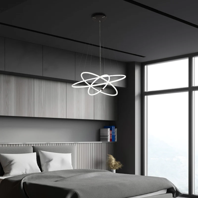 B-Ware searchlight Hängeleuchte Pendelleuchte LED Acryl dimmbar weiß Revolve 3 flammig