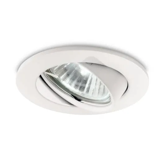 8x B-Ware Ideallux Einbauspot Swing Deckenspot Einbaulampe GU10 schwenkbar weiß 8 STÜCK