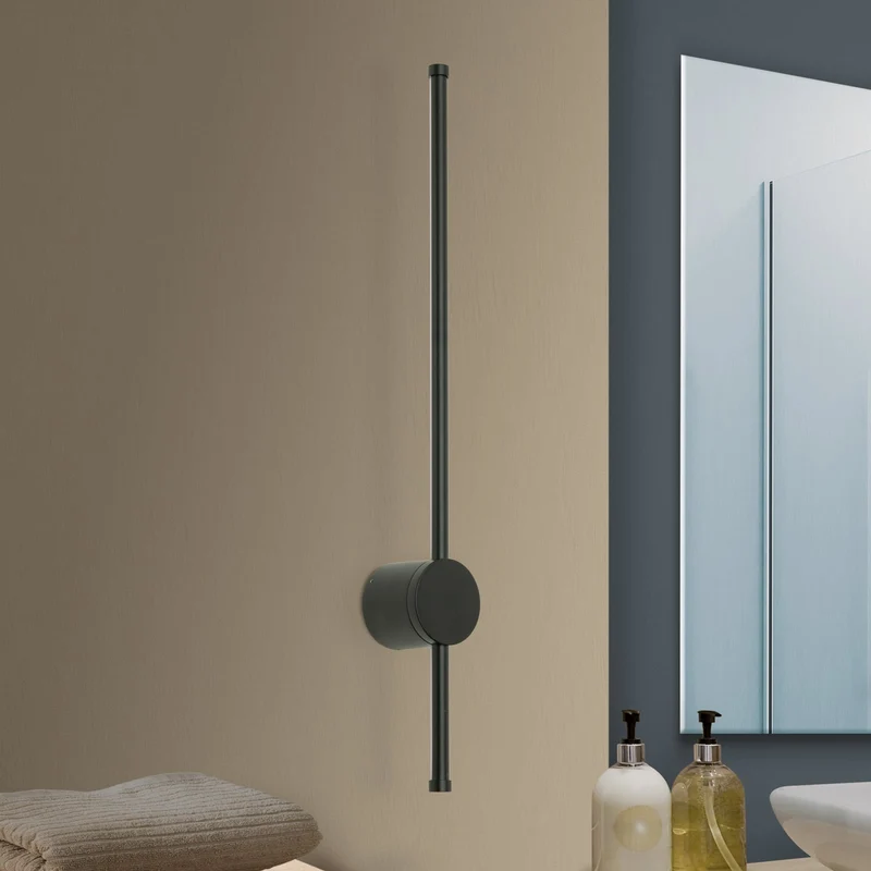B-Ware Orion Wandleuchte Wandlampe LED Ferdinand IP54 schwarz 65 cm Lampe Leuchte 12 W