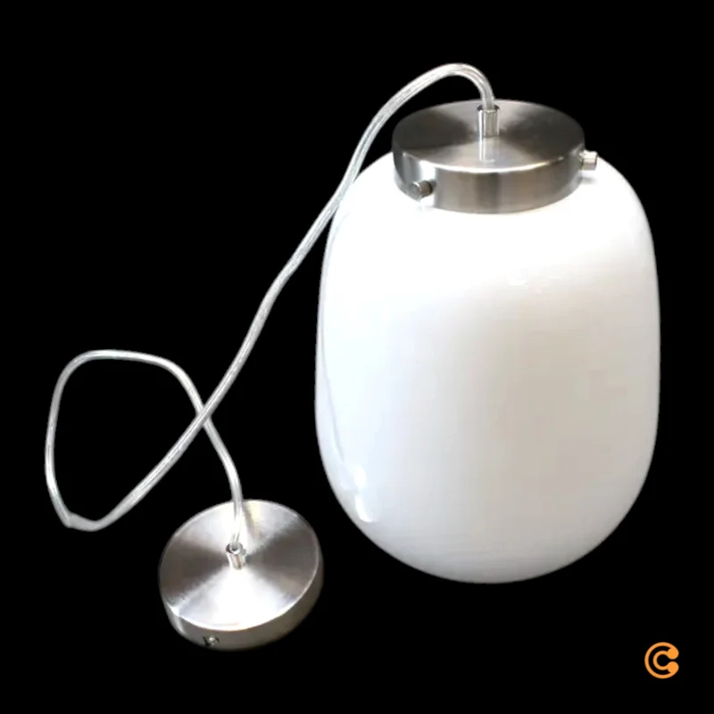 B-Ware Lucande Stehleuchte Standlampe Tessi Beleuchtung Weiss Silber Minimalistisch