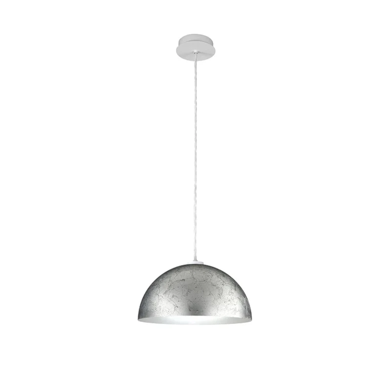 B-Ware Austrolux Pendelleuchte Hängeleuchte cult Vintage silber Metall SIEHE TEXT