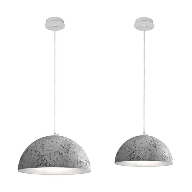 B-Ware Austrolux Pendelleuchte Hängeleuchte cult Vintage silber Metall SIEHE TEXT