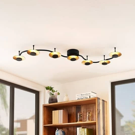 B-Ware Lindby Graviela LED-Wandleuchte Wandleuchte Lampe Leuchte siebenflammig LED