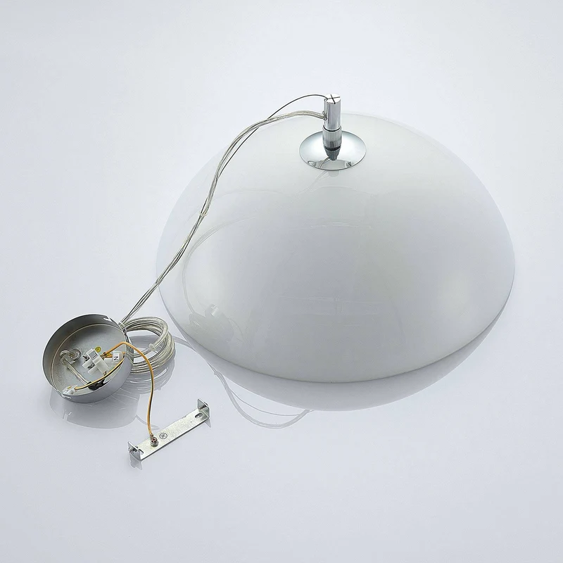 B-Ware Lucande Lourenco Opalglas-Pendelleuchte Deckenlampe Hängelampe E27 opalweiß