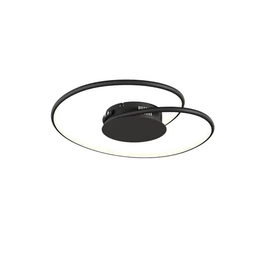 B-Ware Lindby Joline LED-Deckenlampe Deckenlampe Deckenlicht Flurlampe schwarz 45 cm
