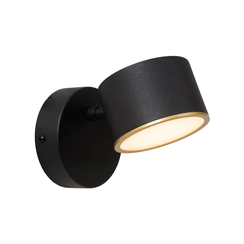 B-Ware Lucide Wandleuchte Wandlampe Gian LED schwarz Metall Touchdimmer 2700 K Ra90873