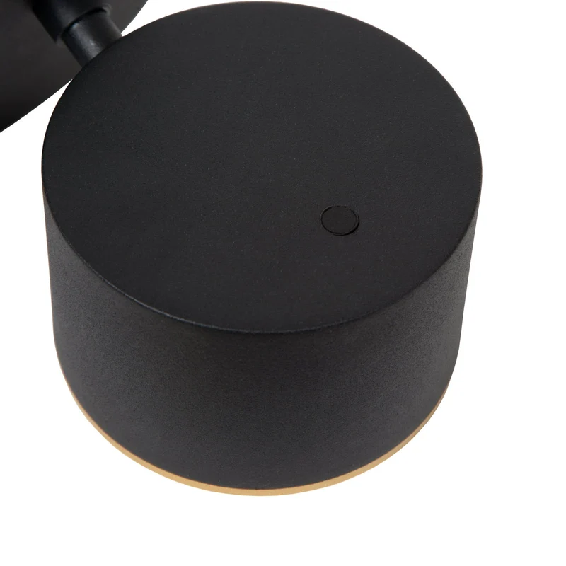 B-Ware Lucide Wandleuchte Wandlampe Gian LED schwarz Metall Touchdimmer 2700 K Ra90873