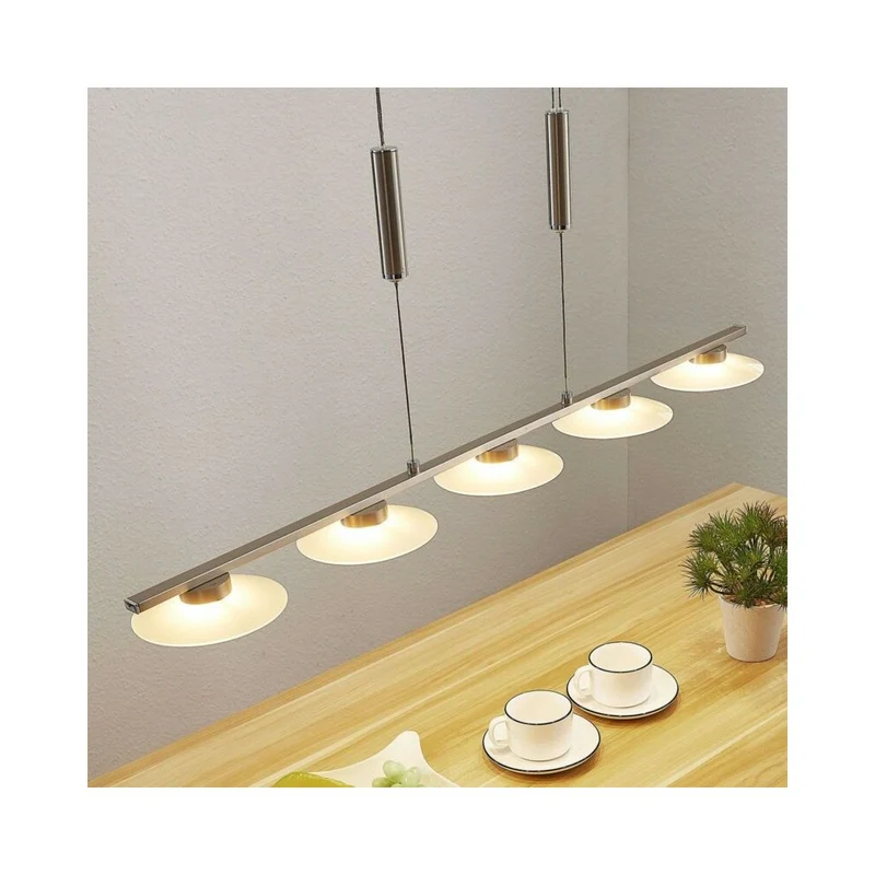 B-Ware LED-Balkenpendelleuchte Elisea Pendelleuchte Pendelleuchte Lampe fünfflammig LED