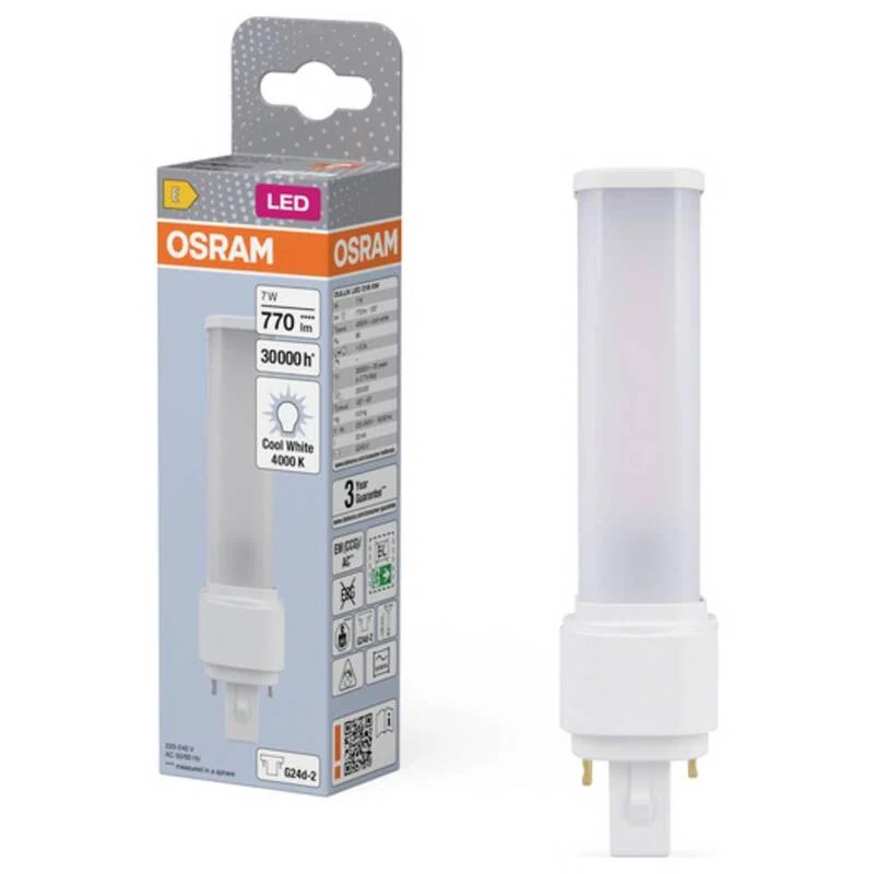 4x B-Ware OSRAM LED Leuchtmittel Lampe Neutralweiß G24d 2 Stiftsockel 7 W 4000 K 4 STÜCK