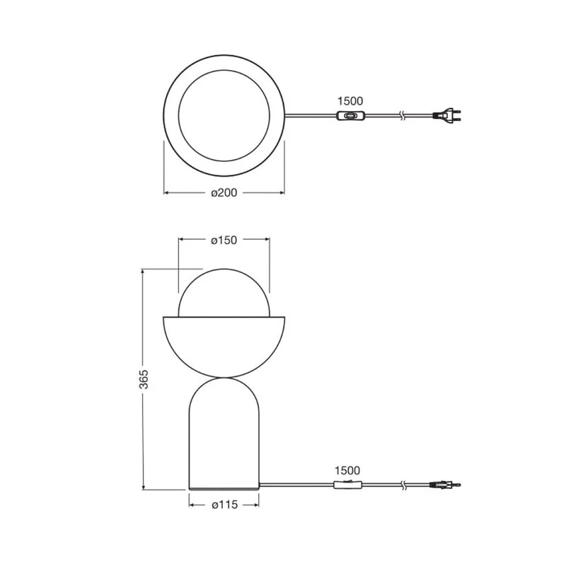 B-Ware OSRAM Tischleuchte Leuchte Decor Bowl grün gelb Stahl E14 Tischlampe Beleucht172