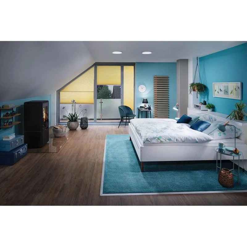 LED Panel Abia Rund Chrom-Matt Neutral-Weiß