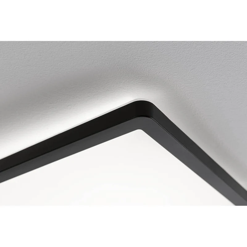 LED Panel Atria Shine Eckig Schwarz mit Stufen-Dimmer
