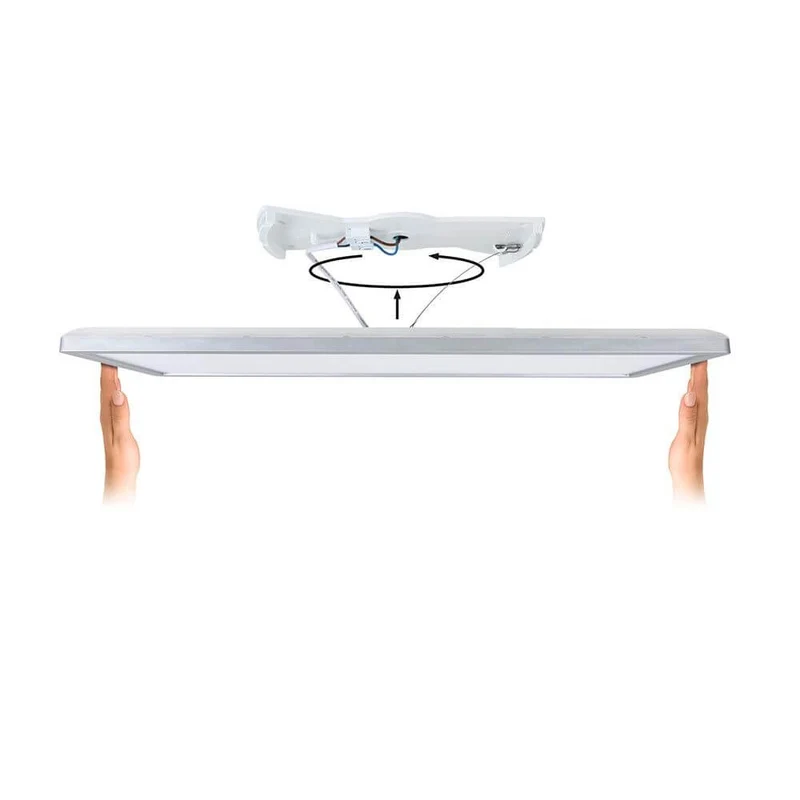 Atria LED Deckenleuchte Shine Chrom-Matt mit 3-Stufen Dimmer