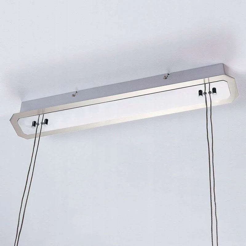 B-Ware Lucande Balkenpendelleuchte Catriona Pendelleuchte Hängelampe Lampe nickel 6-flg