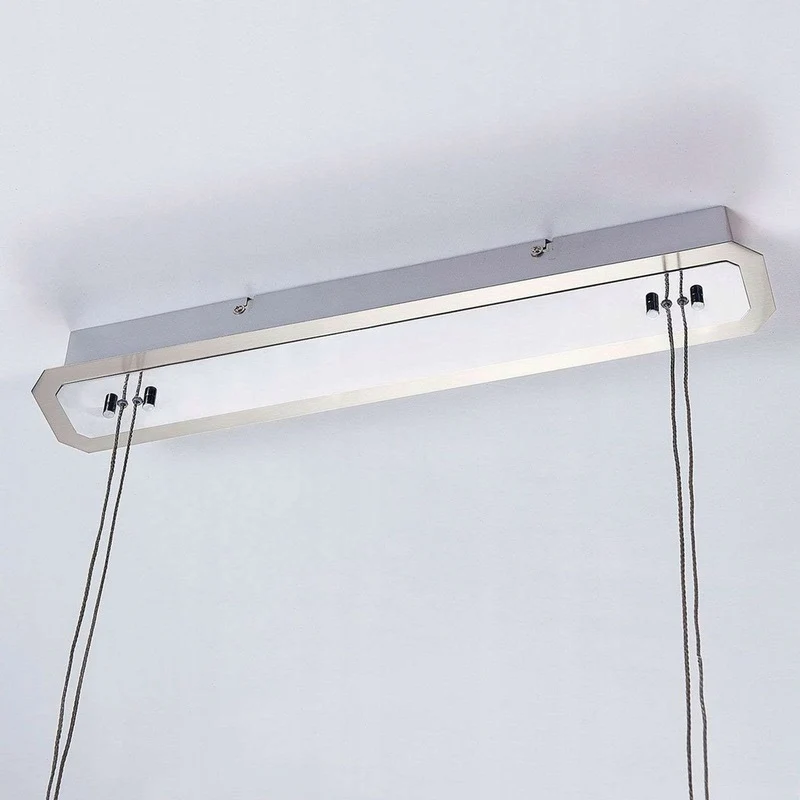 B-Ware Lucande Balkenpendelleuchte Catriona Pendelleuchte Hängelampe Lampe nickel 6-flg