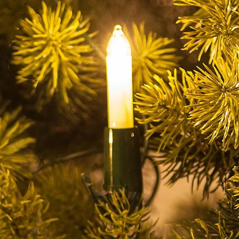 B-Ware Saico Lichterkette Kleinschaftkerzen Dekolicht Weihnachtslicht weiß 30-flammig