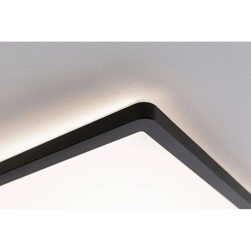 LED Panel Atria Shine Quadratisch Schwarz mit Stufen-Dimmer