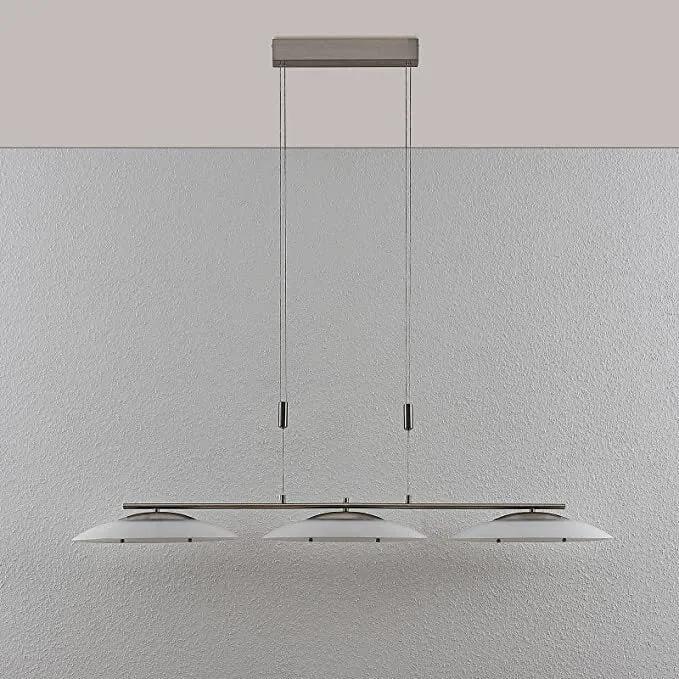 B-Ware Lindby LED-Hängeleuchte Judie modern in Weiß aus Glas Deckenlampe Pendelleuchte