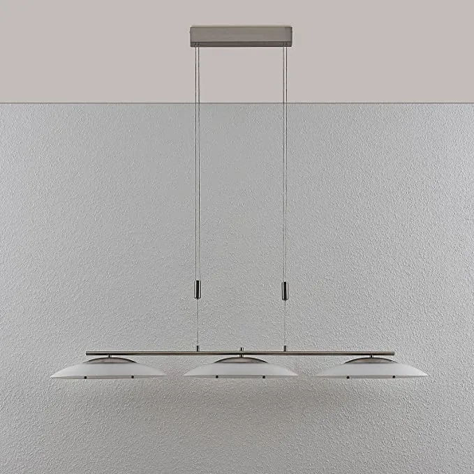 B-Ware Lindby LED-Hängeleuchte Judie modern in Weiß aus Glas Deckenlampe Pendelleuchte