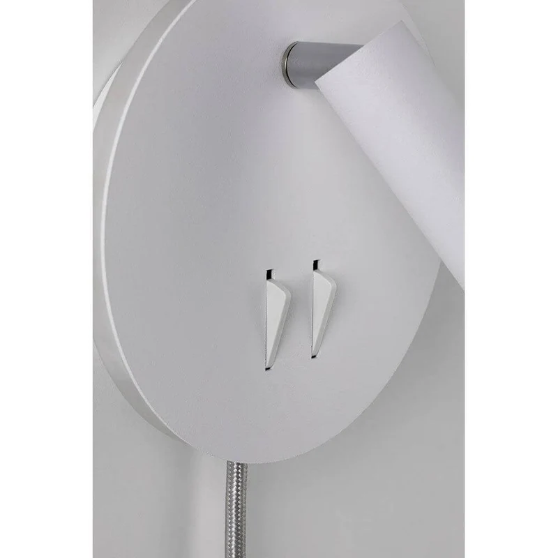 LED Wandleuchte Tabari Weiß, Chrom