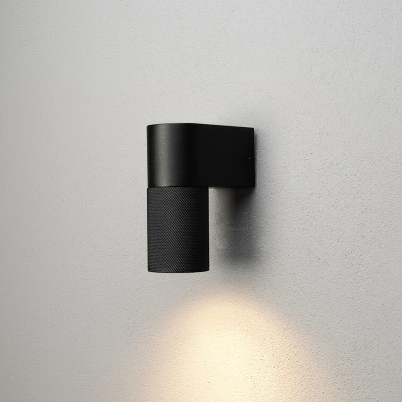 B-Ware Konstsmide Außenwandleuchte Außenlampe Temi Schwarz Aluminium Wandlampe
