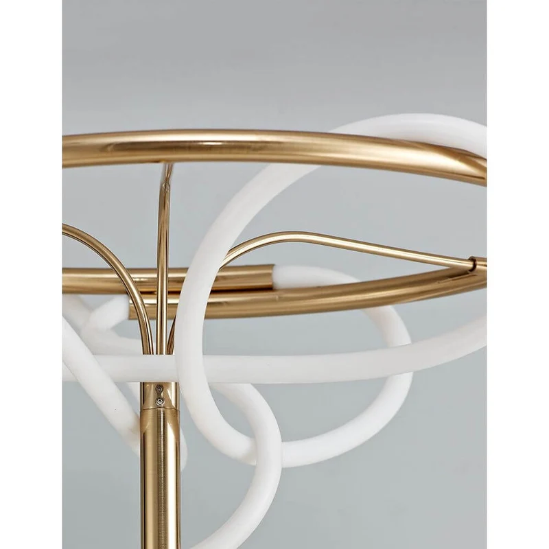 Tiriac LED Stehleuchte Metall, Gold