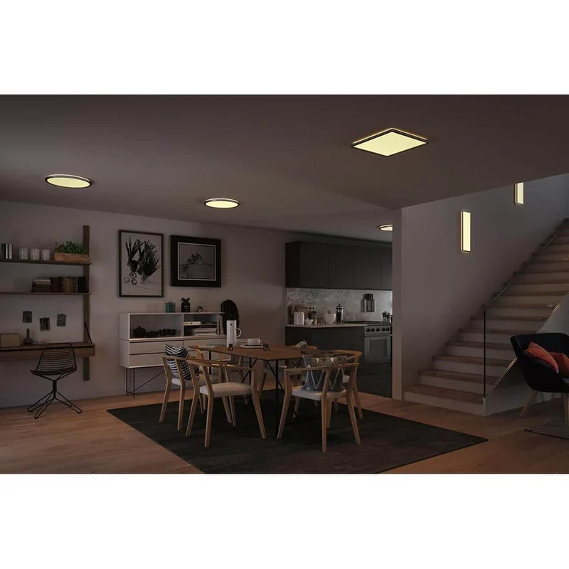 LED Panel Stufen-Dimmer Atria Shine Chrom-Matt